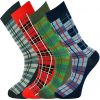 Mysocks 4 Pairs Crew Checked Design Socks 001